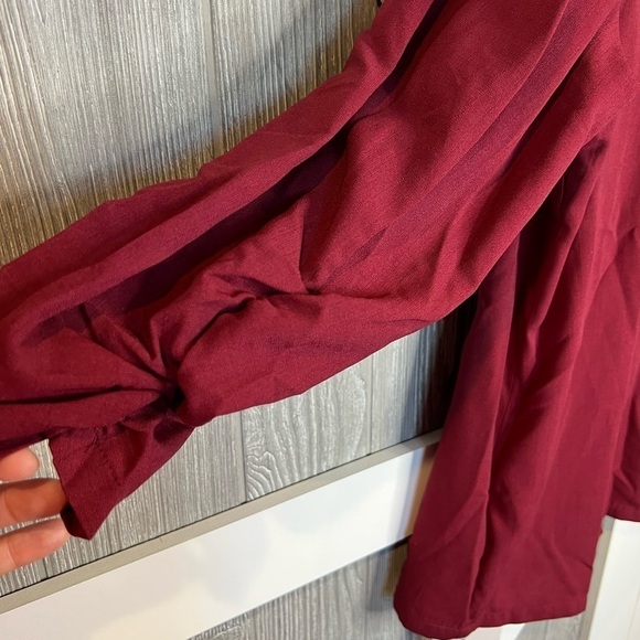 127. NWT Bloomchic Maroon open front jacket/blazer 18/20 - Picture 6 of 7